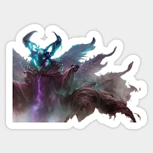 maleficent inspired demon Sticker